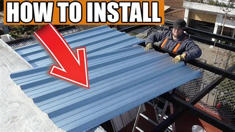 how to install metal roof sheets|installing steel roofing instructions.